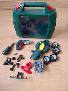 Kids Bosch Grand Prix case with Ixolino battery-powered Ixolino cordless screwdriver