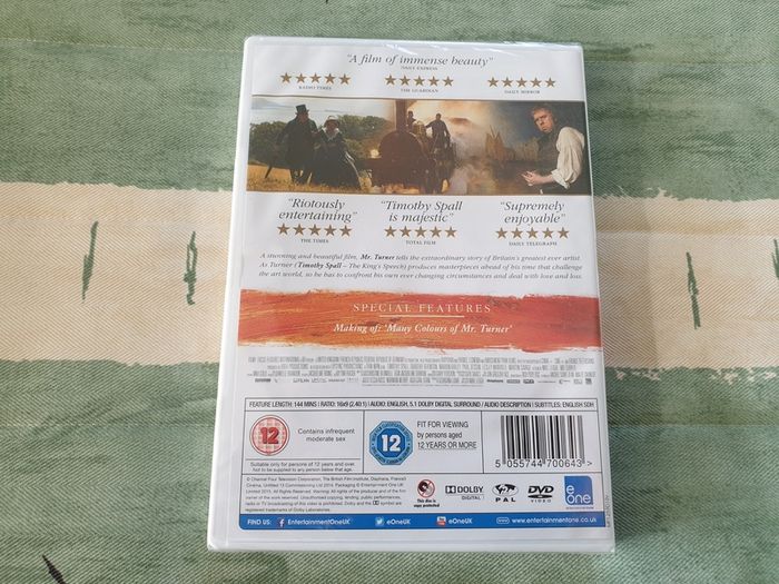 Mr Turner DVD 2014 Timothy Spall Lesley Manville Ruth Sheen Paul Jesson