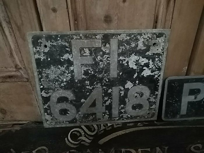 Vintage Car Number Plates