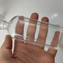 330 - Set of 3 Vintage Clear Glass Collectible Decorative Bottles Image 8