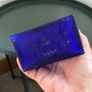 Cobalt Blue Bottle With Cherub Image 3