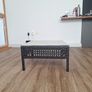 Rattan Coffee Table with Glass Top Image 3