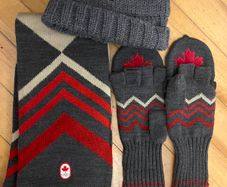 Canada Gloves; Scarf & Hat Set