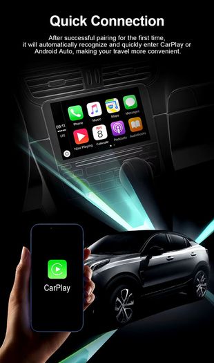 2 in 1 Wireless CarPlay Android Auto Adapter Apple Car play Dongle Mini Ai Box