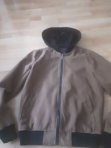 Jacket/Hooded Bomber Jacket .. Size: Small