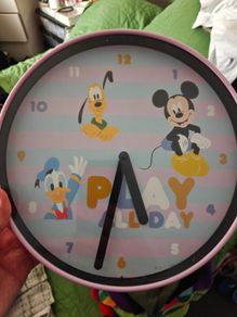 Disney kids clock
