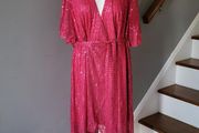 CurveWow pink sequin dress, Size 22, BNWT