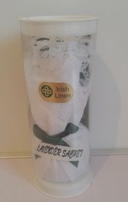 Irish Linen Lavender Sachet Made With Ladies Irish Linen Handkerchief New Payment by Paypal or Revolut