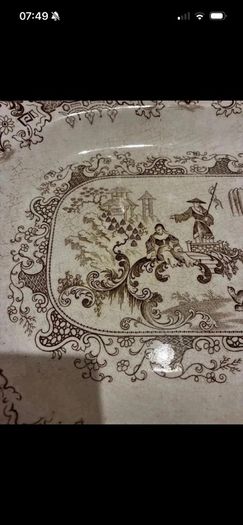 Antique platter plate