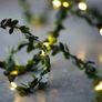 Artificial Ivy Fake Garland Green Leaf Plants Vine, Battery Operate Fairy String Light, Hanging for Wedding Party Home Wall Decor 9.8 Ft 30 LED String Lights Image 3