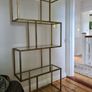 Avoca Gold Metal and Glass Display Shelf Image 7