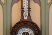 Art Nouveau Stunning Oak Aneroid Barometer