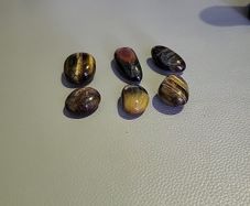 Tigers eye stone specimens