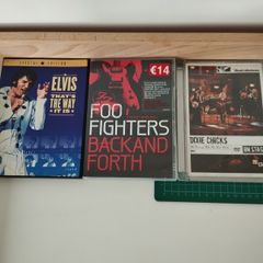 Music DVD Collection 5e each or 3 for 12e
