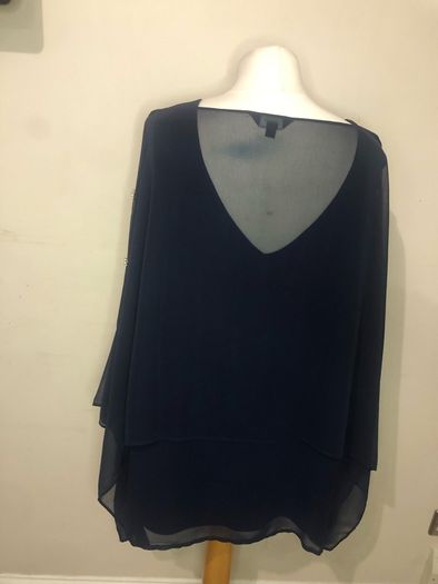 Joanna Hope navy blouse and cami set (size 26)