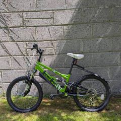 Apollo Phaze 20" Kids Full Suspension Mountain Bike Lime Green