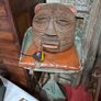 Vintage African Wooden Mask Image 2