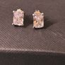 silver cubic zirconia earrings Image 2