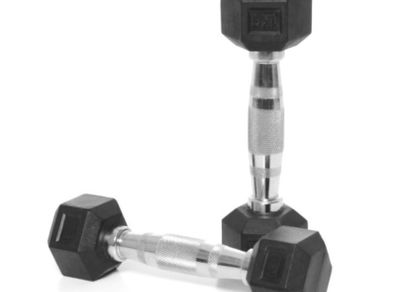 1 Kg Hex Rubber Dumbells Pair