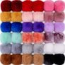 Fluffy pom poms for beanie hat etc. Pom pom for crafting Image 2