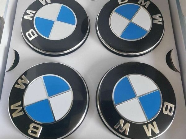 BMW Blue & White Centre Caps