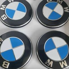 BMW Blue & White Centre Caps
