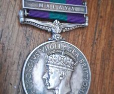 Militaria medal WW1 malaya campaign 1918 with name