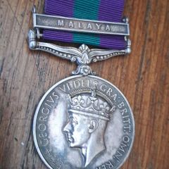 Militaria medal WW1 malaya campaign 1918 with name