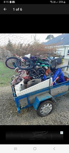 scrap metal collected