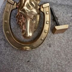 Brass door knocker