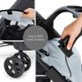 Shopper Neo II, Caviar/Silver - Lightweight Pushchair with Snack Tray, Cup Holder & Raincover, Compact & One Hand Folding, Fully Reclining from Birth up to 22 kg Image 4