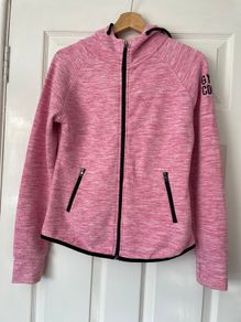 Gym + Coffee Women's Pink Training Hoodie- Size M