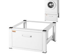 Laundry Pedestal 686mmW x 366mmH, Washer And Dryer Base Stand Platform Universal Fit 299kg Capacity, Heavy Duty Multi-Functional Base for Washing Machine with Drawer & Rich Accessories