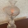 Vintage Waterford Crystal Alana / Inishmaan Hurricane Table Lamp  14inch Image 4