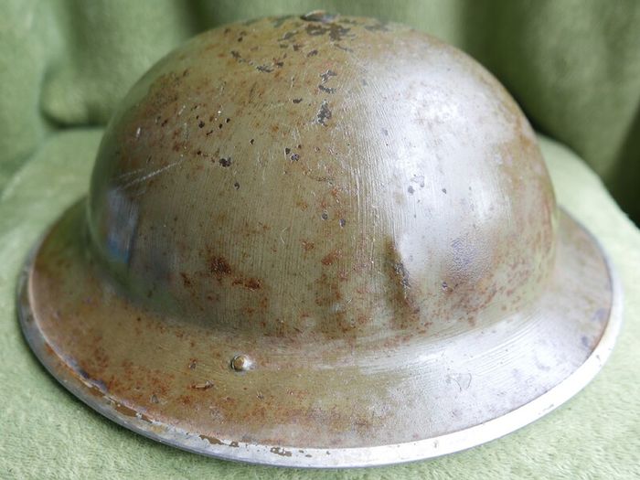 Original 1938 Dated British Army MKII Steel Helmet by 'J.S.S.'