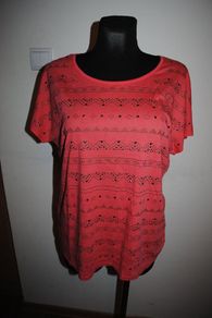 M&S red studded top size UK14 EU42 Perfect condition Postage included