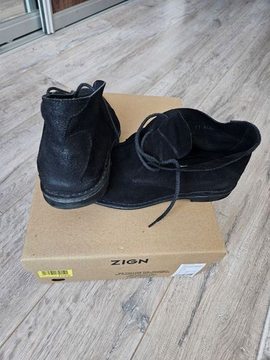 Zign black suede desert boots - size 41
