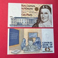 Ireland  5 Pounds  15 / 10 /1999. Pick 75b ( Uncirculated )