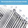 FREE SHIPPING 23 PCS Set Paintbrush, Professional Assorted Shape Soft Hair Bristle Art Brushes, All Purpose Artist Paint Brushes for Premium Adult Detail, Gouache, Acrylic, Oil Painting or Beginner Image 2