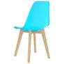 Dining Chairs 4 pcs Blue Plastic (Copy) Image 5