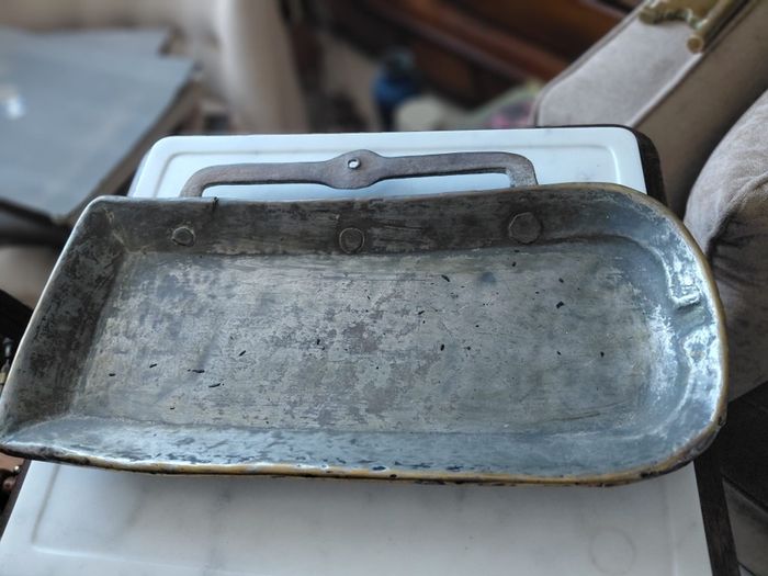 Antique French copper frying pan 18th century