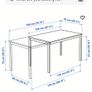 white extendable table and 4 chairs Image 6