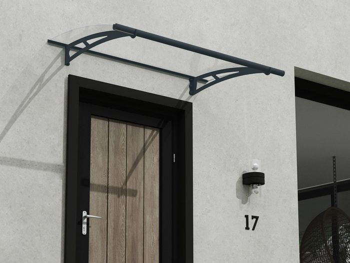Door Canopy - High Impact Clear Acrylic Roof - Multiple Sizes - For Homes & Modular Builds - Nationwide Delivery Across Ireland