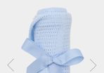 Blue baby blanket