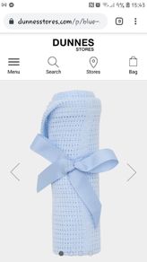 Blue baby blanket
