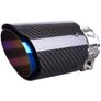 Car exhaust tip, Carbon Fiber, Blue, 64-67mm Image 6