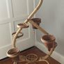 Vintage Retro Free Standing Bamboo Plant Stand Image 2