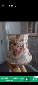 Large floral floor lampshade