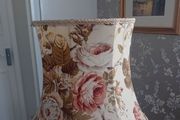 Large floral floor lampshade