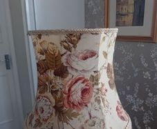 Large floral floor lampshade